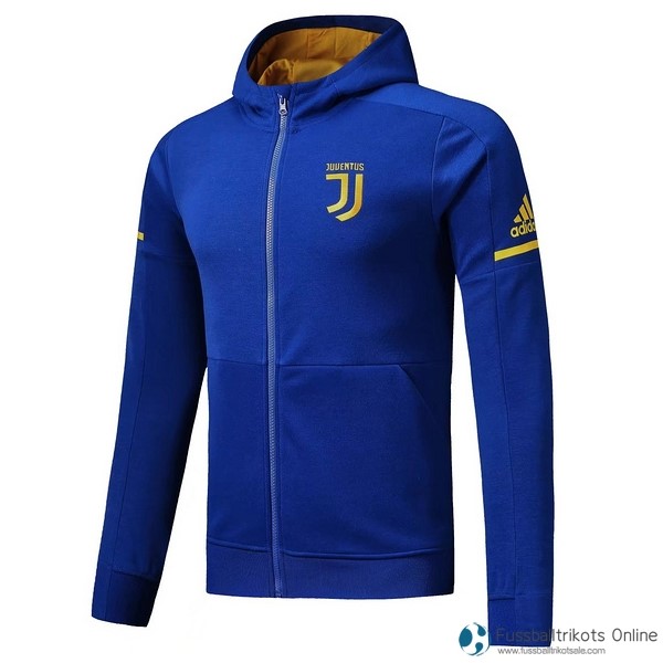 Juventus Hoodies 2017-18 Blau Fussballtrikots Günstig